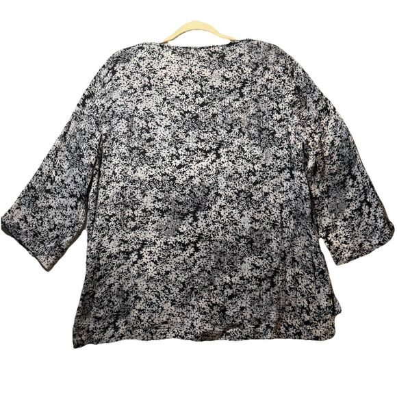J. JILL PureJill 100% Cotton 3/4 Sleeve Floral Pullover Blouse Top Women’s M - Picture 9 of 12